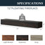 72" Rustic Wood Fireplace Mantel - Wall-Mounted Floating Shelf
