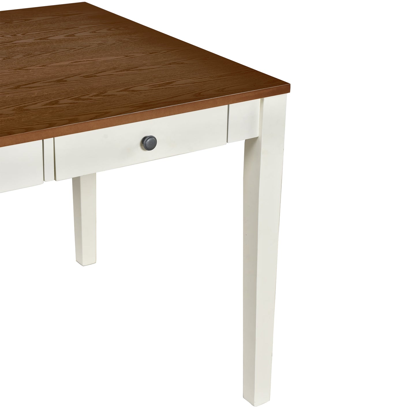 Conjunto de Mesa de Comedor de Madera de 6 Piezas TOPMAX de Estilo Mid-Century