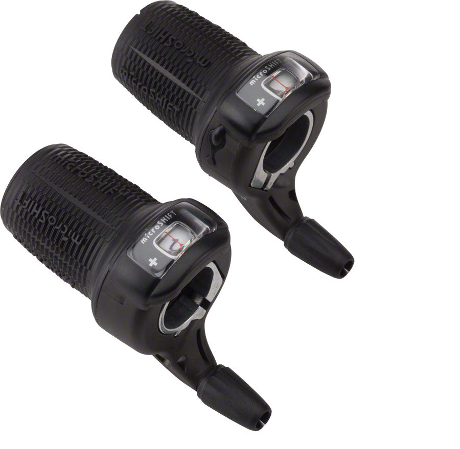 microSHIFT DS85 7-Speed Twist Shifter Set with Optical Gear Indicator
