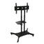 FANCO Universal Rotating TV Stand, suitable for 32-80 inch TVs, with adjustable tilt height and maximum VESA 600x400mm (black) - Korvel