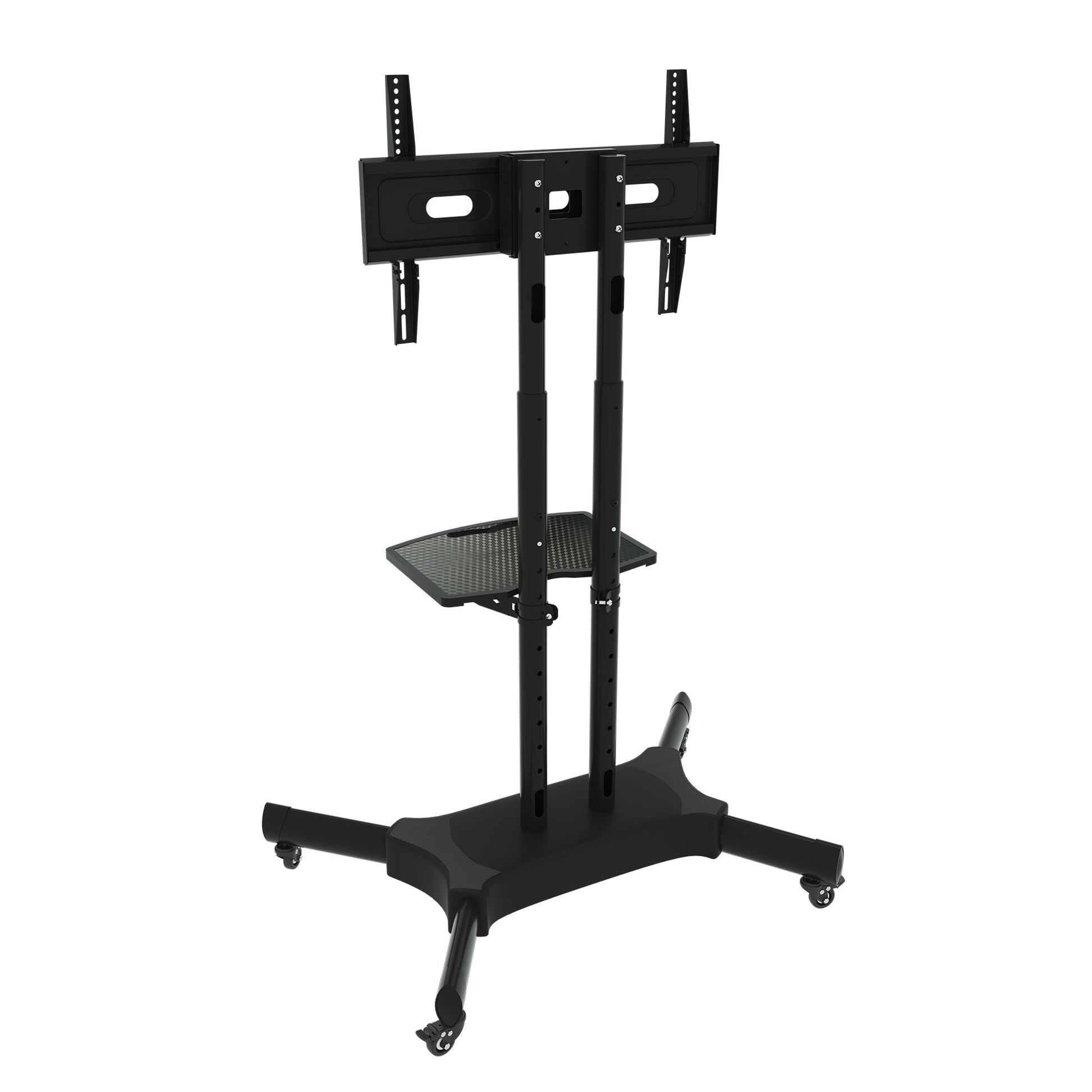 FANCO Universal Rotating TV Stand, suitable for 32-80 inch TVs, with adjustable tilt height and maximum VESA 600x400mm (black) - Korvel