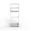 Accent Portable Garment Rack with Storage Organizer - White Finish