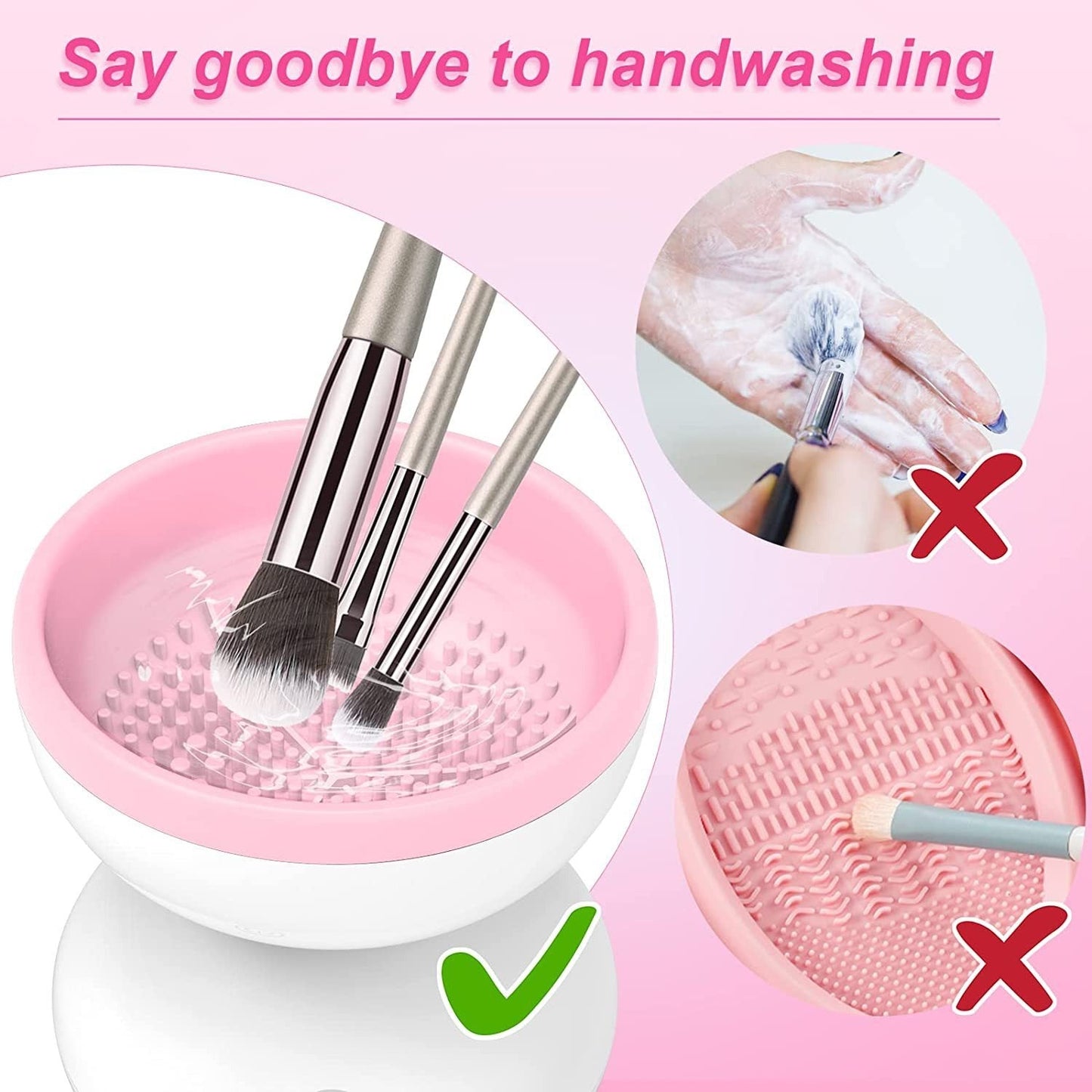 Makeup brush Automatic brush cleaner Rechargeable makeup tool cleaning artifact - Korvel