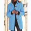 Manteau en Laine à Col Montant avec Poches pour Femmes