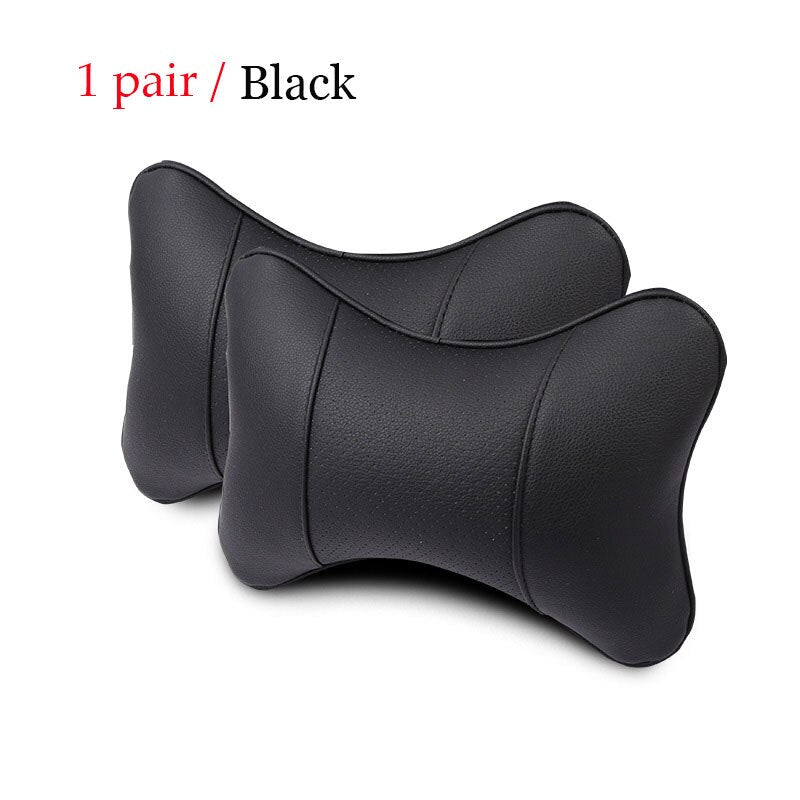 Luxury Linen Car Headrest Pillow - Unisex Neck Rest Cushion
