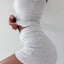 Square Neck Long Sleeve Top and Shorts Set