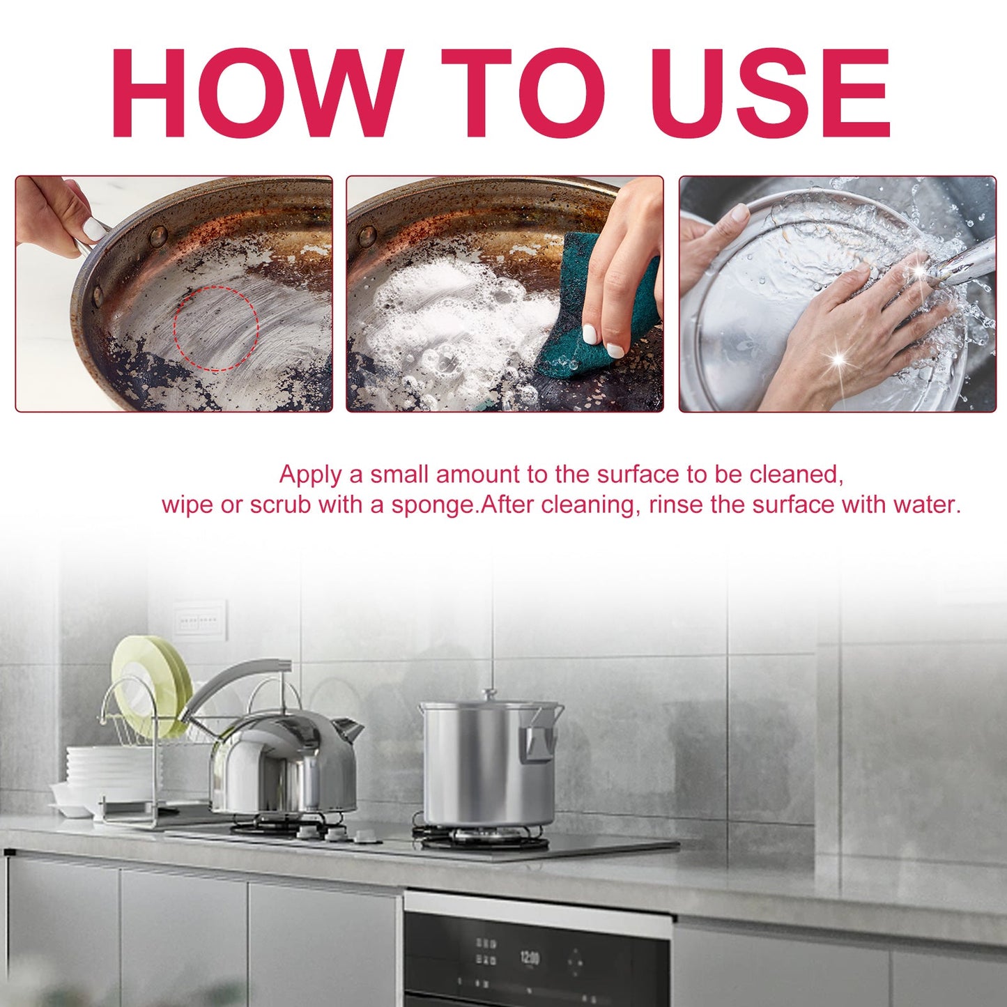 Crema Limpiadora Multifuncional para Cocina y Hogar