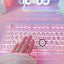 ClearType Nail-Friendly Stickers - 33 Transparent Glass Keyboard Stickers