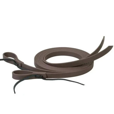 Durable Brown Synthetic Split Reins for Equestrian Training - Korvel