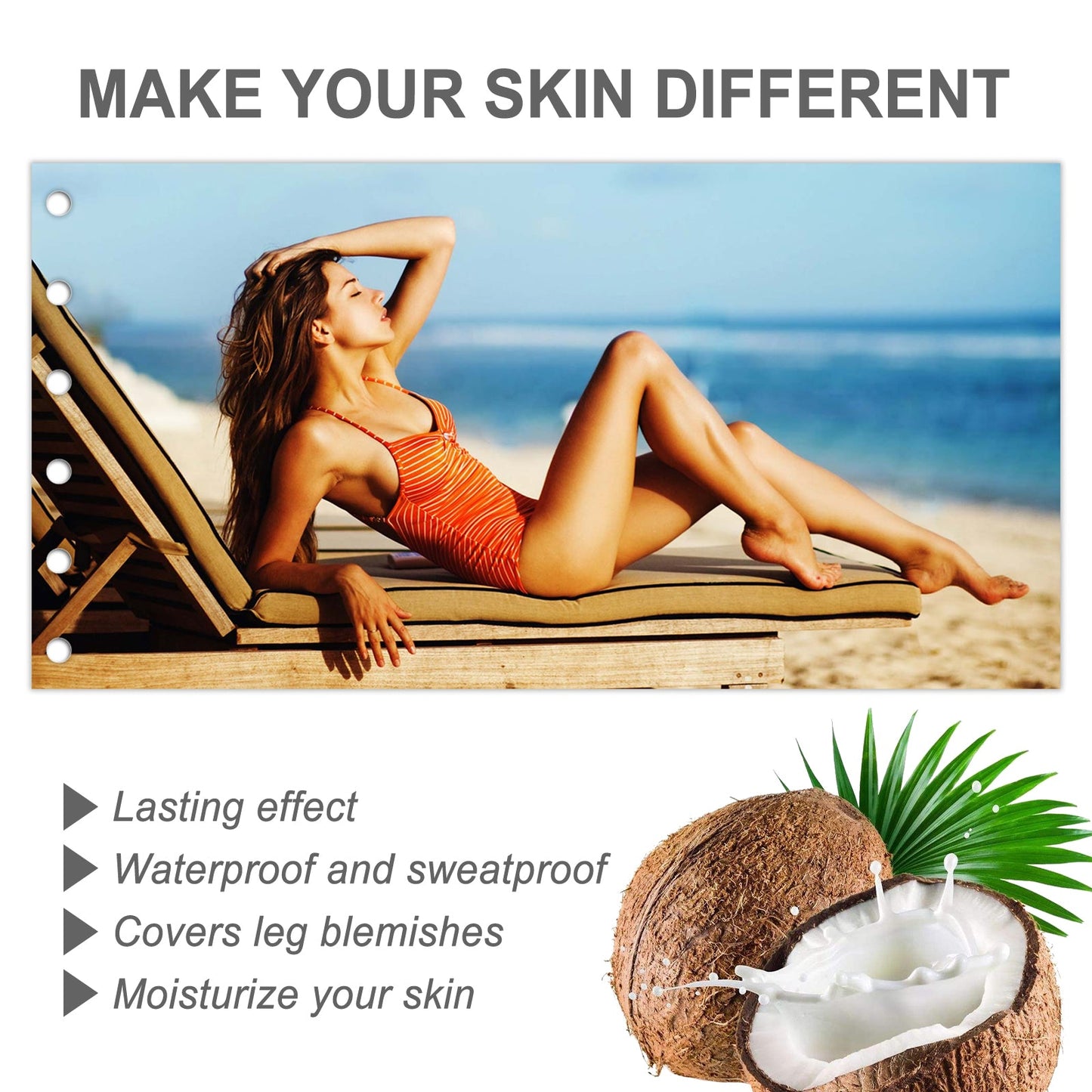 Leg Black Cream - Outdoor Tanning Moisturizing Cream