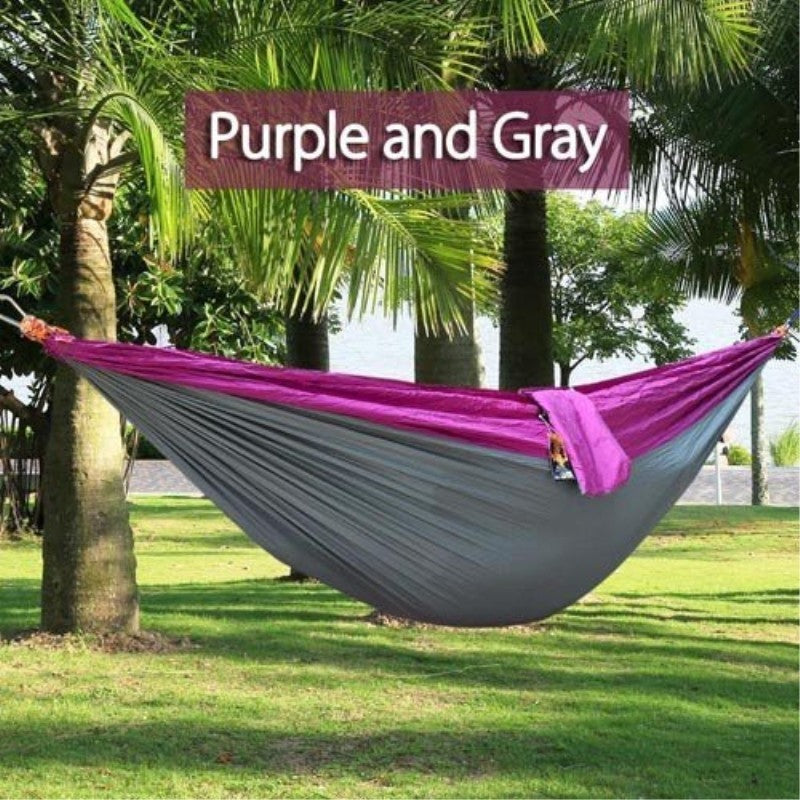 Portable Double Hammock - Durable Nylon for Outdoor Relaxation
