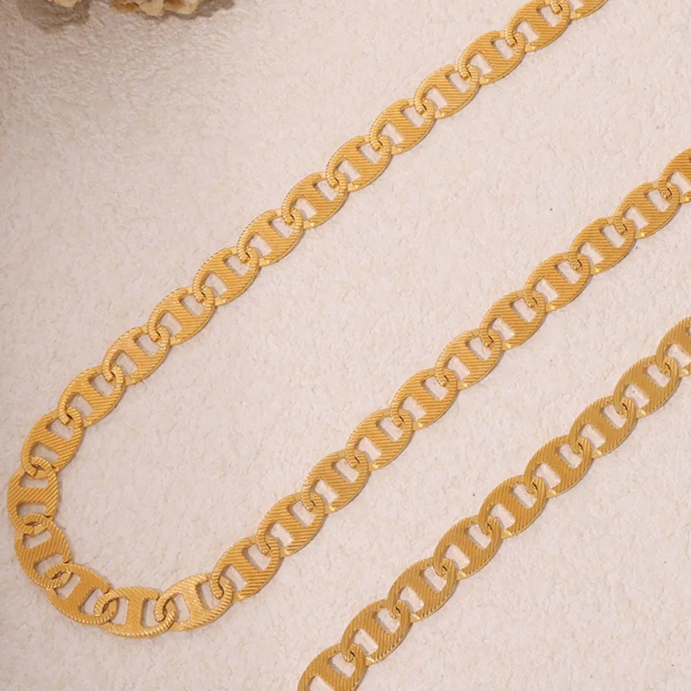 Real gold titanium steel necklace - Korvel