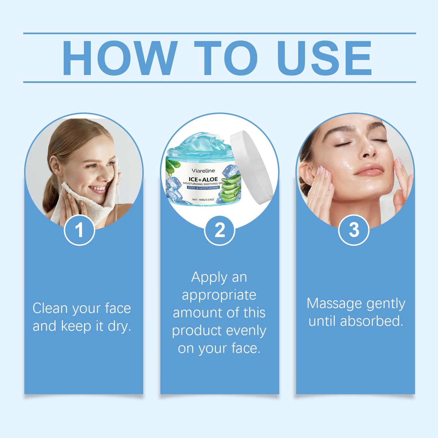 Aloe Vera Moisturizing Gel - Refreshing Face Essence