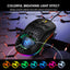 Souris de jeu creuse lumineuse RGB