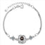 Bracelet étoile en argent S925 personnalisé avec projection photo