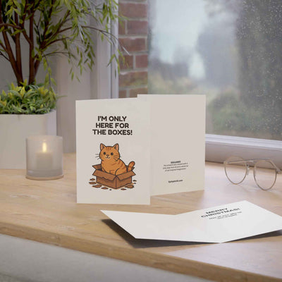 Solo Aquí por las Cajas Tarjeta de Navidad para Gatos – 10, 30, 50 pc. sets