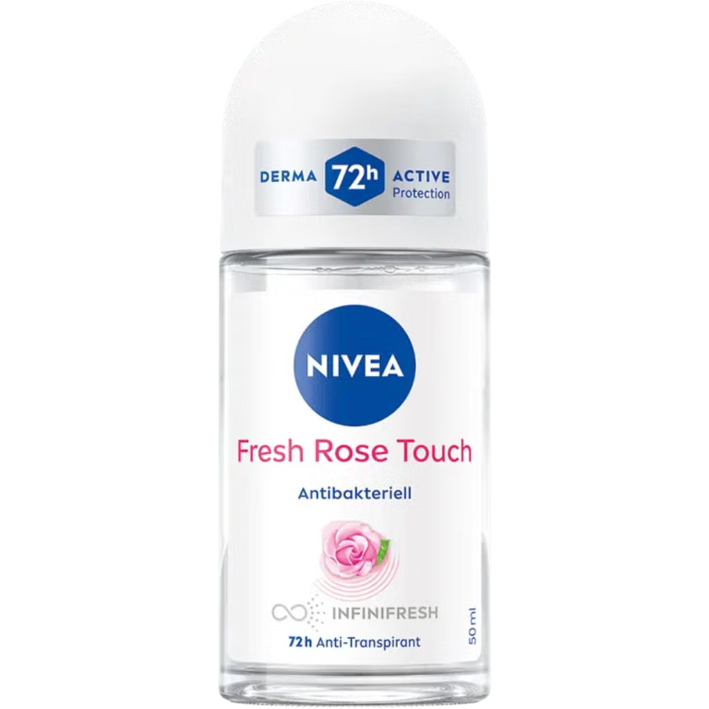 NIVEA Fresh Rose Touch 72h Anti-Perspirant Roll-On pour Femmes 50ml