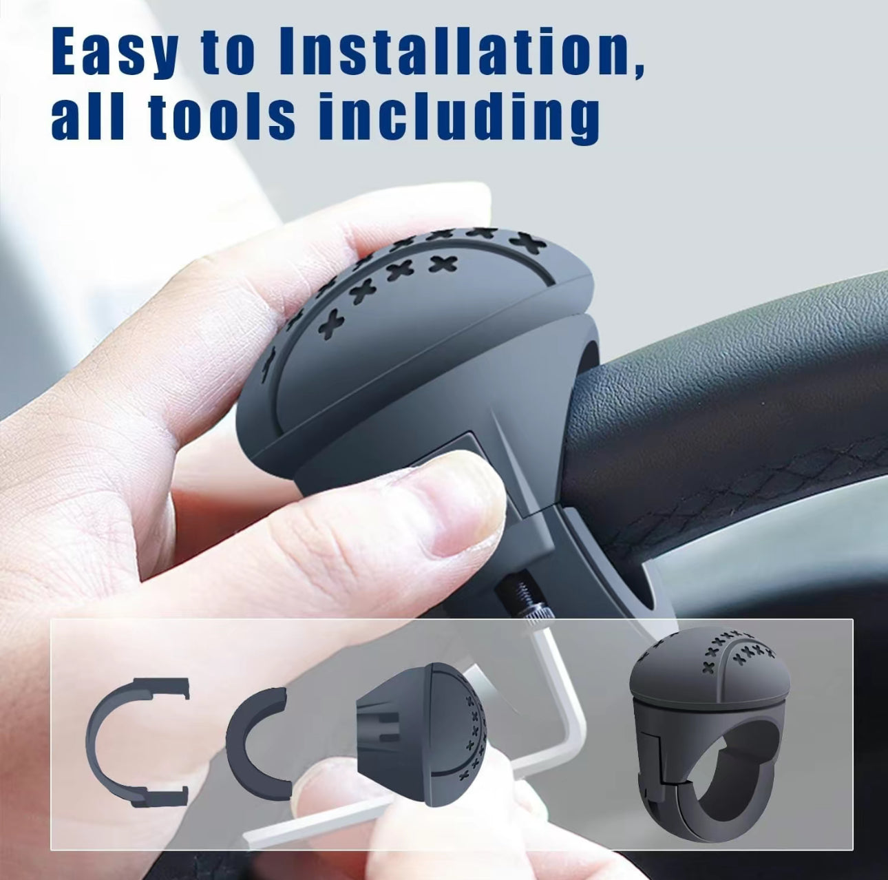 Spin Grip Steering Knob - Korvel