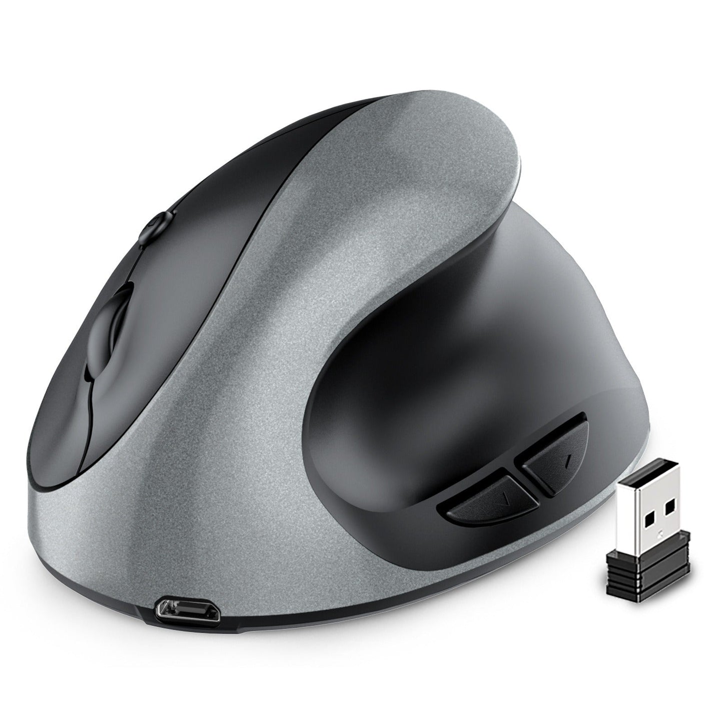 Vertical vertical grip rechargeable silent wireless anti mouse hand designer drawing office creative ergonomic mouse - Korvel