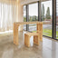 Pine Dining Bench and Table, Indoor Wood Bench for Entryway,Living Room,Kitchen and Bench Set (Nature, Bench & Table) Small - Korvel