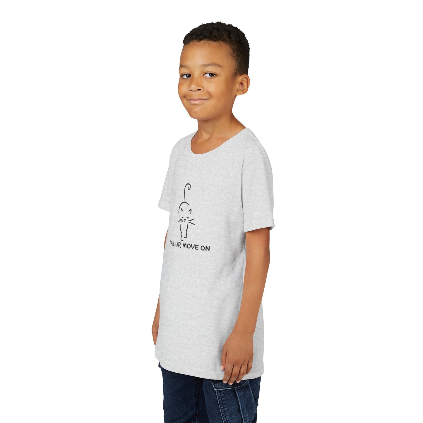 Tail Up, Move On Youth Tee – Small Human, Big Attitude