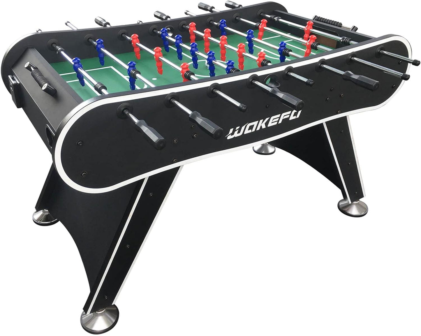 Table Soccer Arcade Game: Table Soccer Table - A match sized soccer table with 2 balls and 2 beverage racks - Korvel