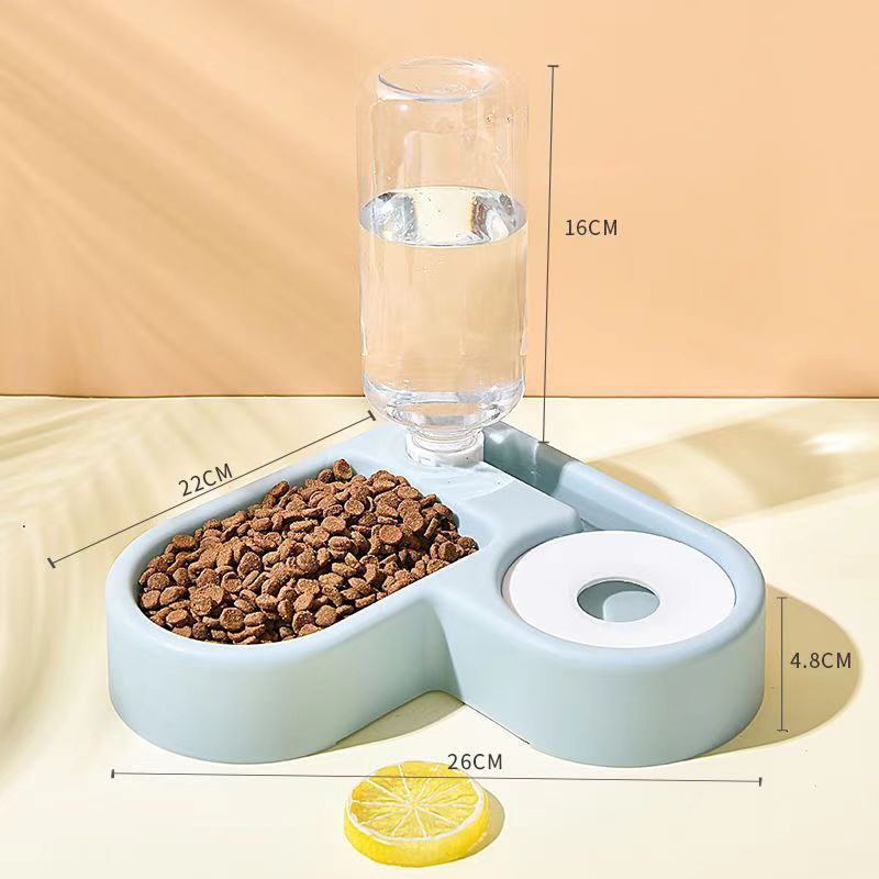 Pet bowls save space reduce flipping wet mouth cat bowls pet automatic water dispensers pet food bowls dog bowls - Korvel