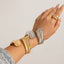 Punk style exaggerated irregular folds personalized winding fish tail bracelet Bracelet - Korvel