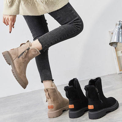 Bottes de neige pour femmes doublées en polaire - Élégantes et confortables