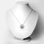 Pendentif en Tanzanite et Topaze Blanche de 1,33 Carat en Argent Sterling