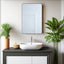 Matte Black Aluminum Frame Bathroom Wall Mirror 24x36