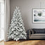7FT Flocked Christmas Tree - Premium Artificial Decor