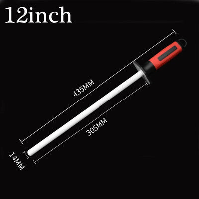 Ceramic Knife Sharpening Rod - 10/12 Inch Professional Tool