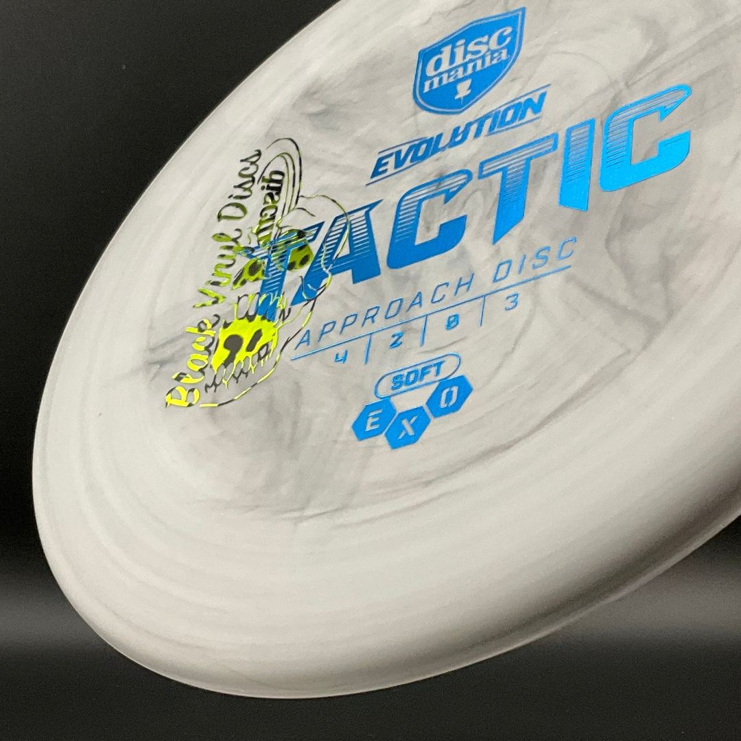 Discmania Soft Exo Tactic - Sello de Calavera Mini de Vinilo Negro