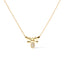 10K Yellow Gold Diamond Accented Bumble Bee Pendant Necklace