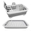 Foldable Dish Rack Kitchen Storage Water Leakage Plastic Tableware Bowl Dinnerware Drain Bowl Tray Home Drying Rack Washable - Korvel