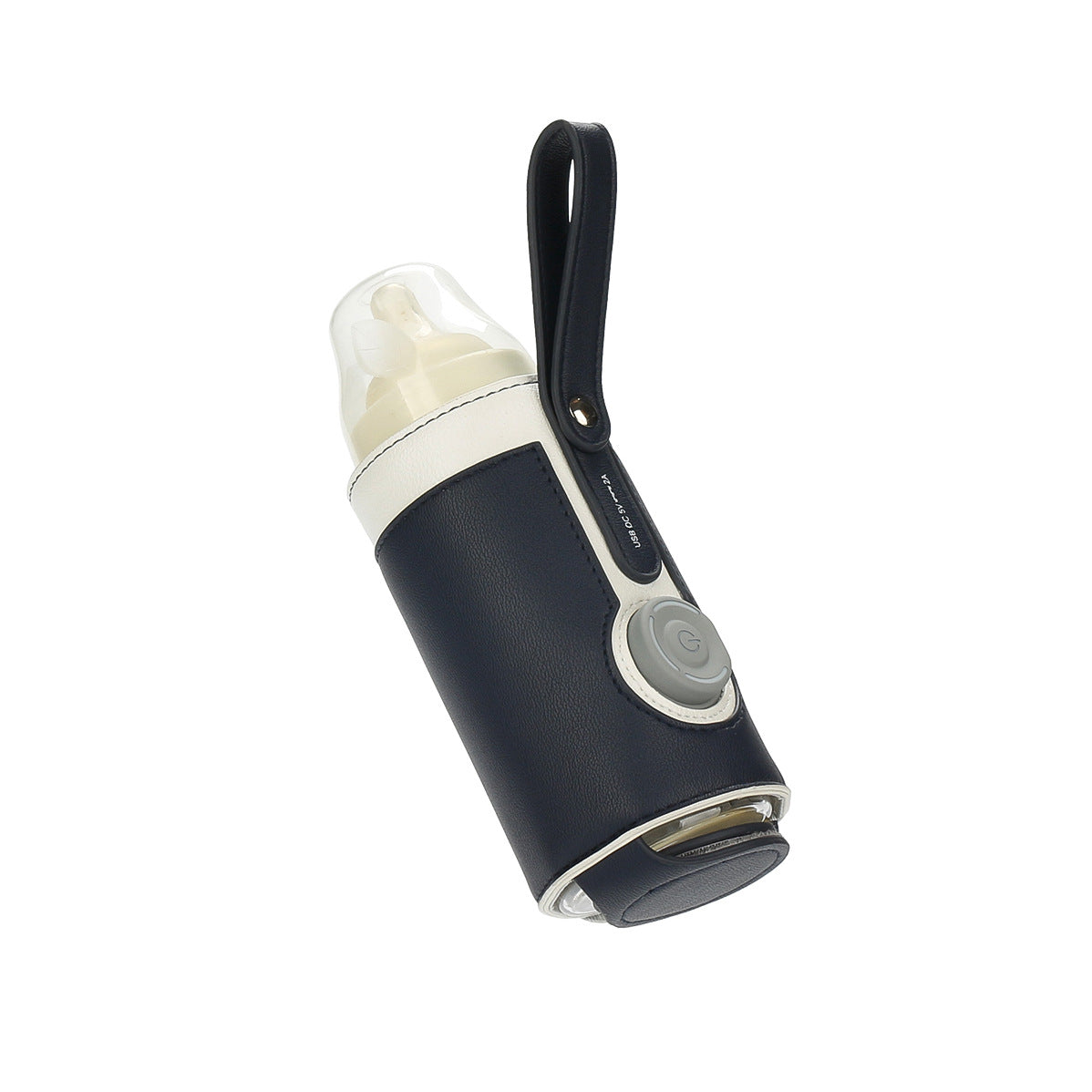 Warmer bag Warm milk bag leather three speed adjustable heating milk bottle bag car portable constant temperature heating cup sleeve - Korvel