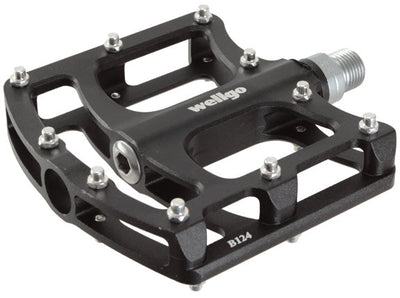 Wellgo B124 Platform Pedals - Premium Black Finish
