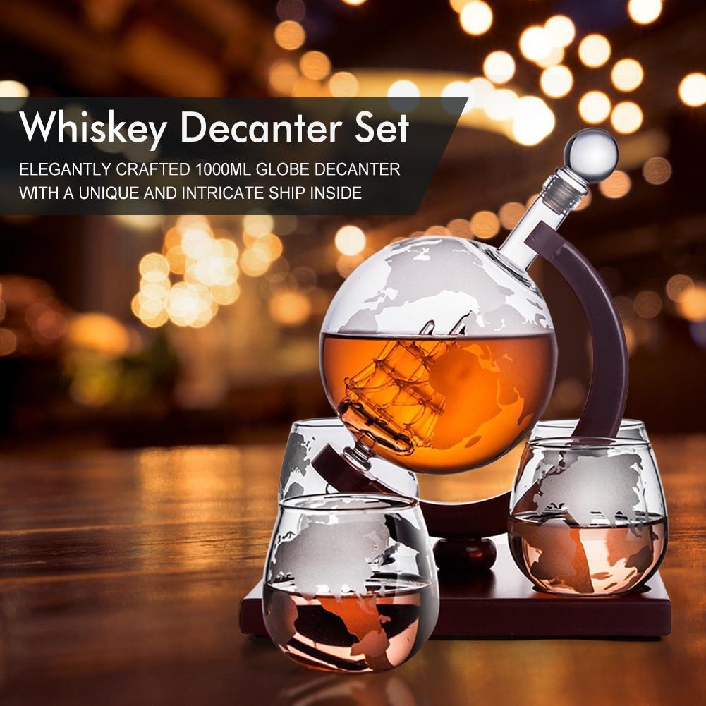 Creative Globe Decanter Set - Korvel