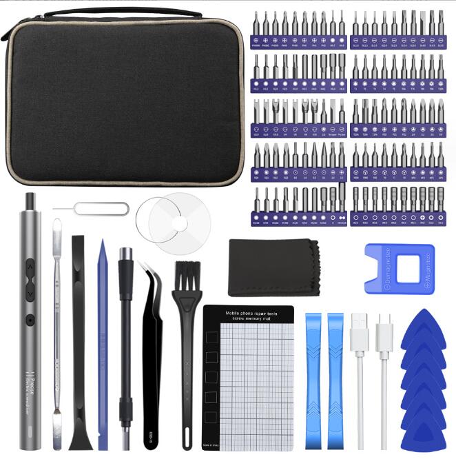 Electric Screwdriver 62/28/120pcs IN 1 Screwdriver Set Large Capacity Power Screwdriver Multi-accessory Precision Power Tools - Korvel