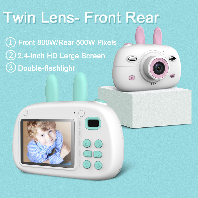 Cámara Mini SLR de Caricatura para Niños con Doble Lente