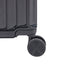 Luggage Set 4 pcs (20"/24"/29"/Travel Bag), PC+ABS Durable Lightweight Luggage with Collapsible Cup Holder TSA Lock, Black - Korvel