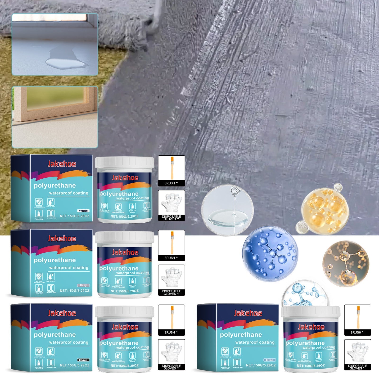 Waterproof And Leakproof Paint Series, Waterproof And Leakproof Sealant For Bathroom Roof Doors And Windows - Korvel