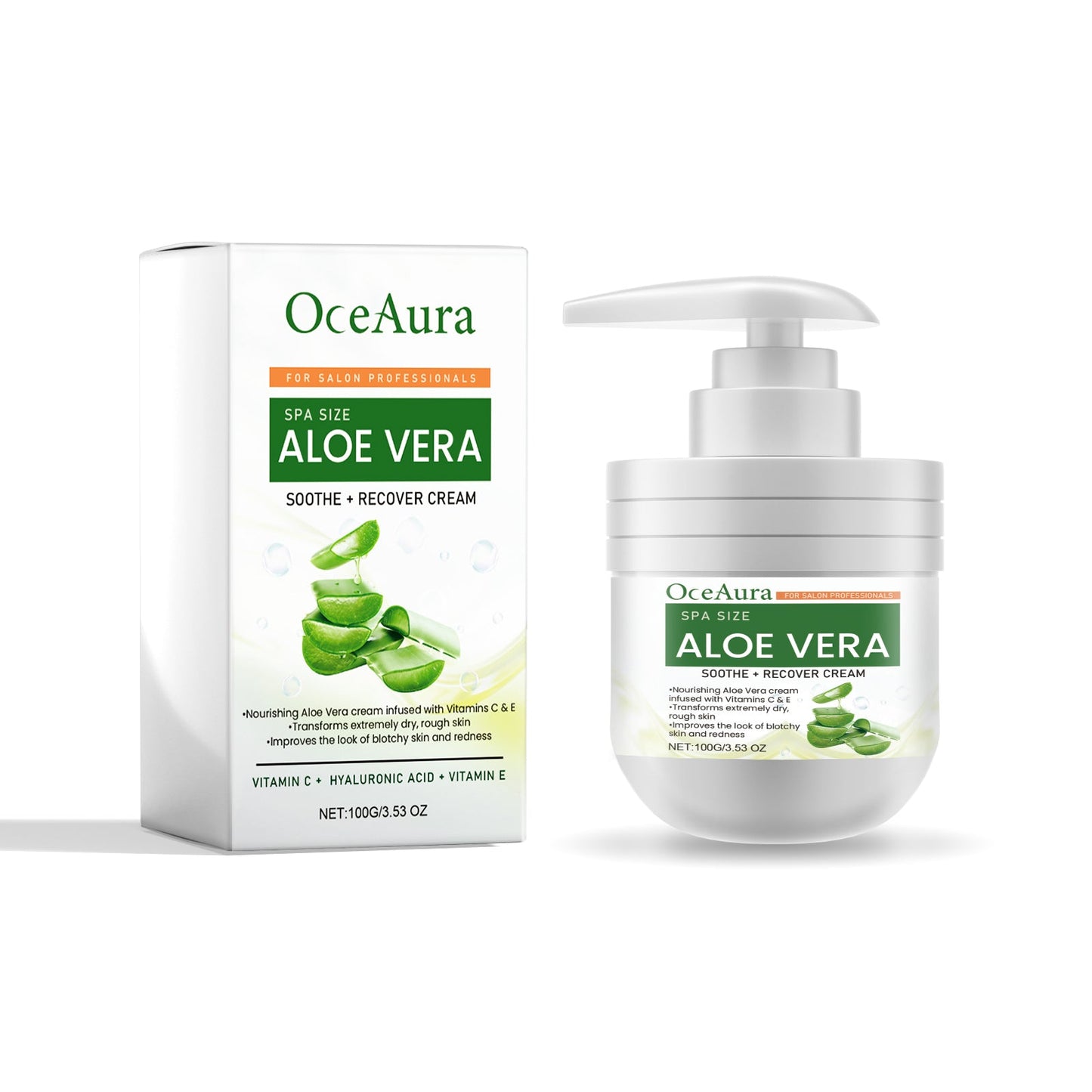 Crème de récupération apaisante à l'aloe vera - Hydratant léger