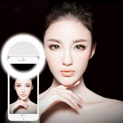Self Artifact LED Ring Flash Fill Night Flash Light Clip Photo Camera Light - Korvel