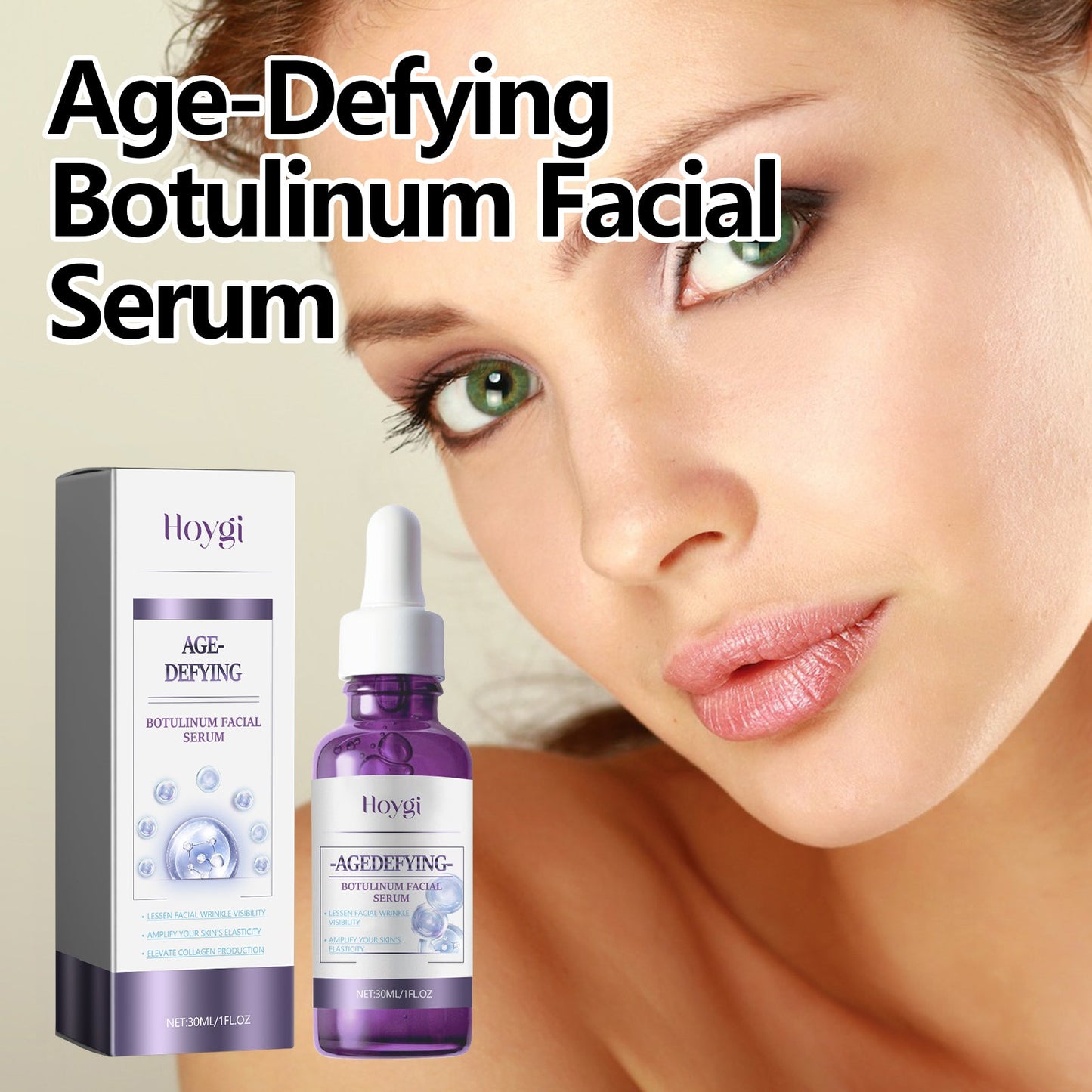 Face Serum Gently Reduces Fine Lines Crow's Feet Skin Firming And Elastic Care Serum - Korvel