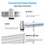 5 Tier 6000lbs Heavy Duty Adjustable Storage Rack Metal Shelf Wire Shelving Unit Chrome - Korvel
