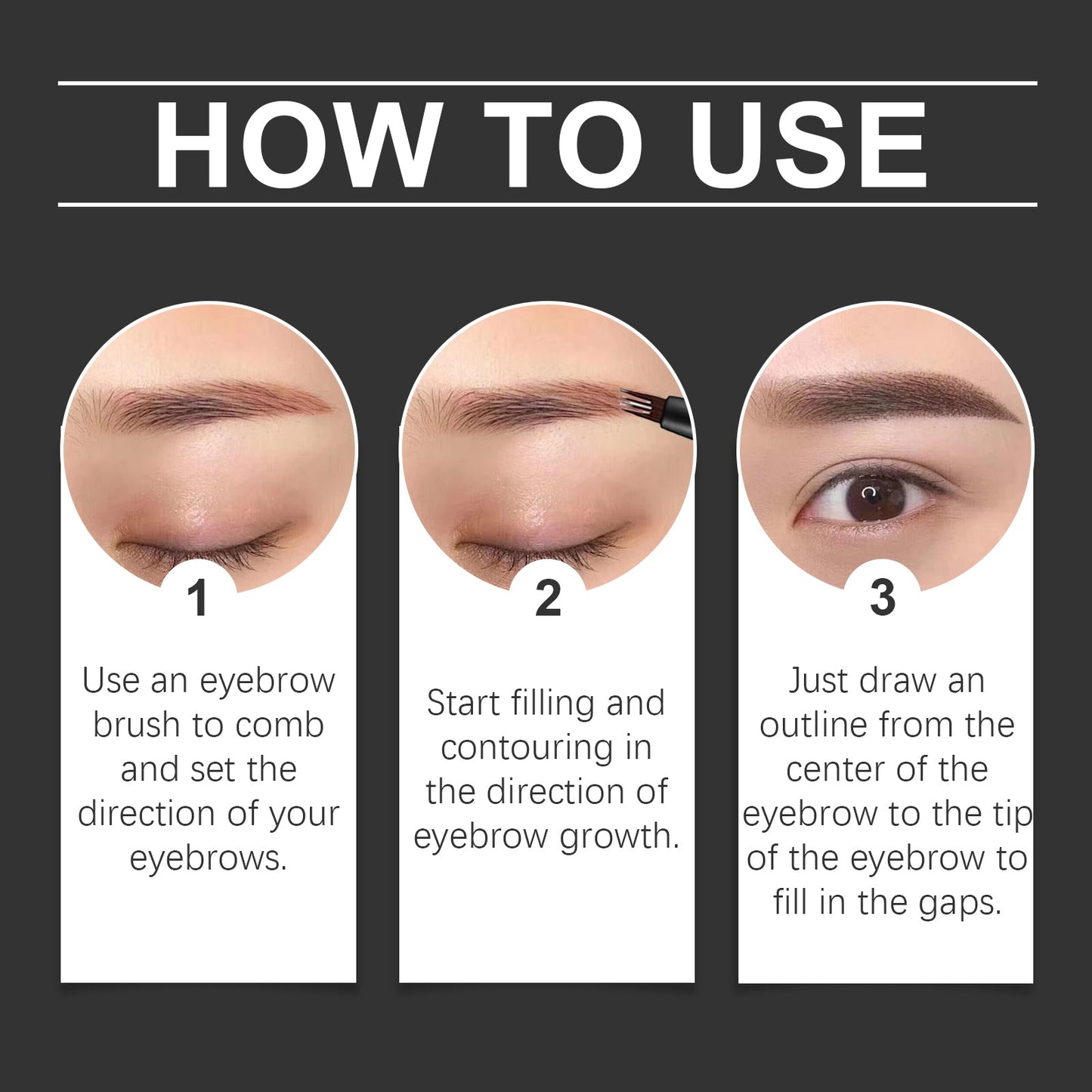 EELHOPE Four Claw Eyebrow Pencil - Natural Shaping Tool