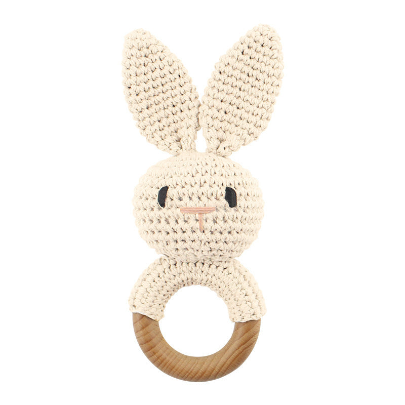 Carving Name Baby Soothing Bell Newborn Gift Bath Gift Knitted Cartoon Doll - Korvel