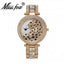 MISSFOX V227  Women Quartz Watch Fashion Bling Casual Ladies Watch Female Quartz Gold Watch Crystal Diamond Leopard For Women Clock - Korvel